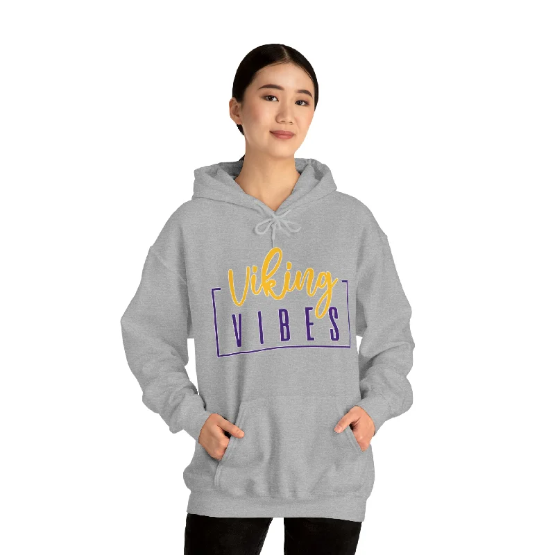 Unisex Heavy Blend™ Hoodie - Vibes Hoodie with Frayed Bohemian Relaxed