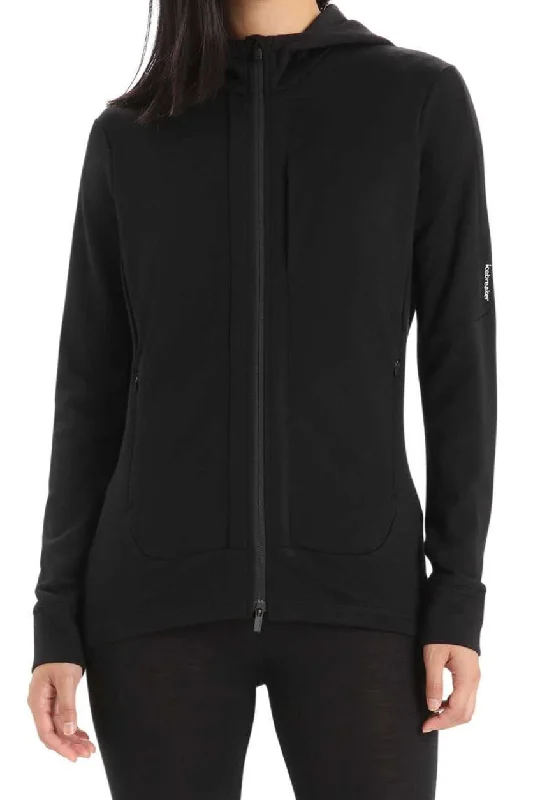 Womens Quantum III LS Zip Hoodie Hoodie with Batwing Sleeves Loose Dramatic