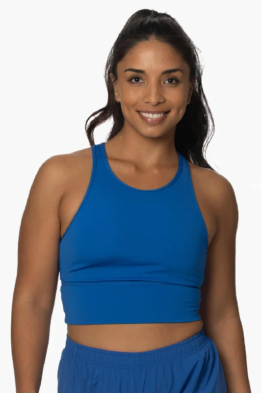 Rae Sports Bra - Olympia Blue Soft Padded Bralette