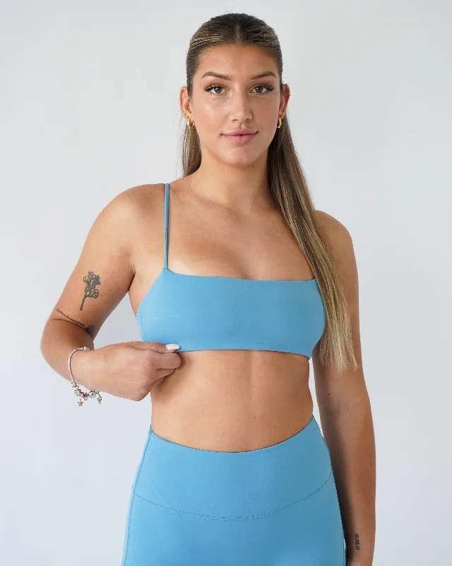 Define Bandeau Sports Bra - Sky Smooth Stretch Bra