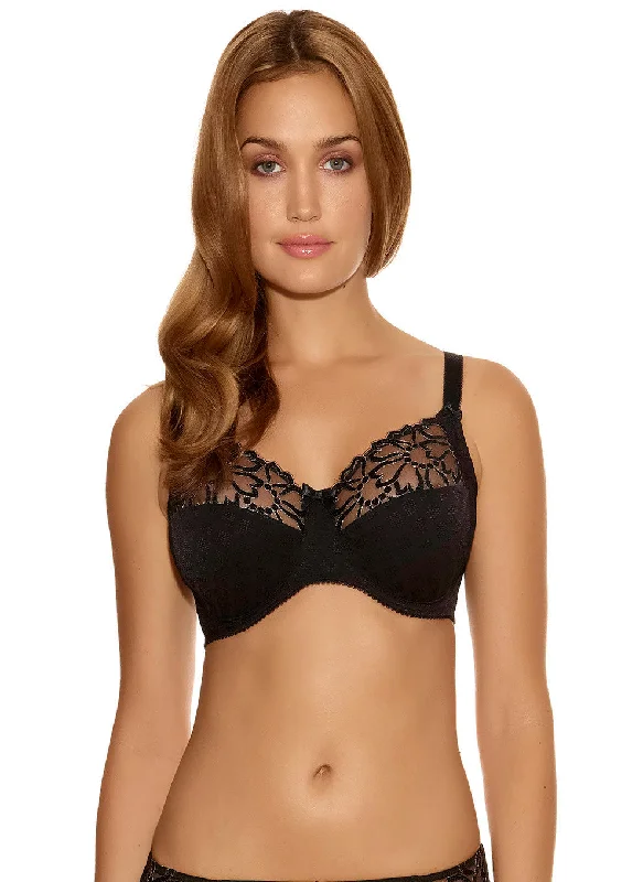 Fantasie Jacqueline Women`s Full Cup Underwire Bra with Side Support Elegant Lace Bralette