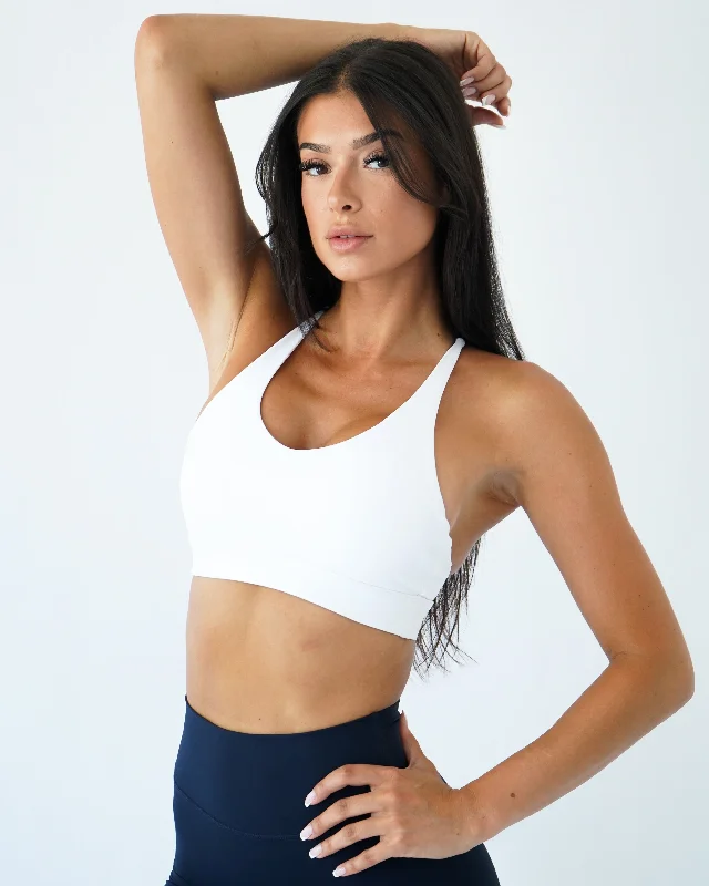 Impact Beyond Sports Bra - White Sexy Lace Bralette