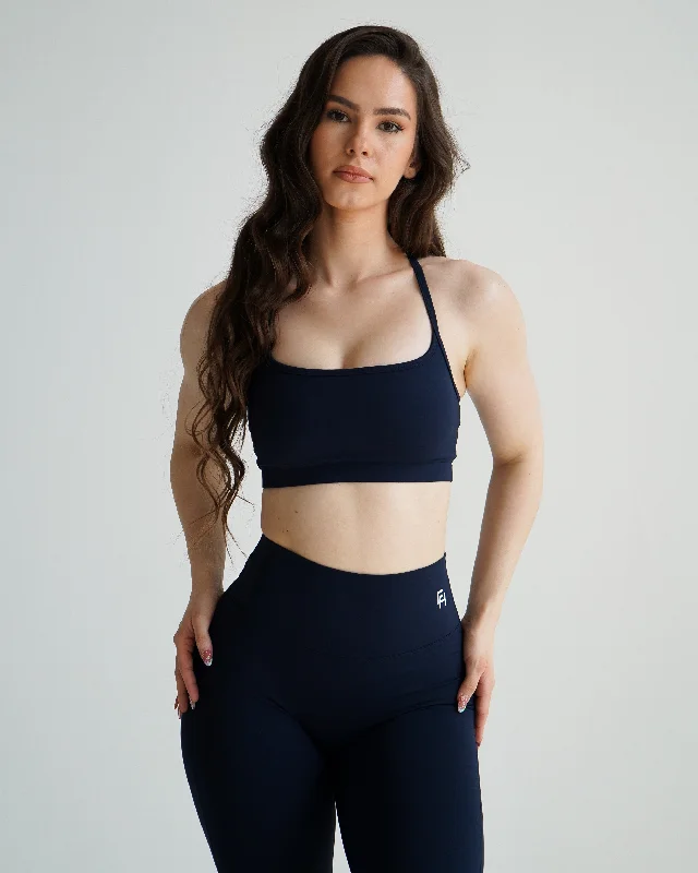 Impact Sports Bra - Navy Comfortable Lounge Bra