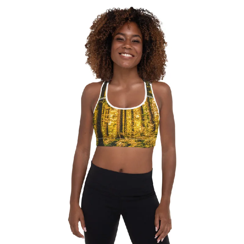 Into The Woods Padded Sports Bra Active Support Bra