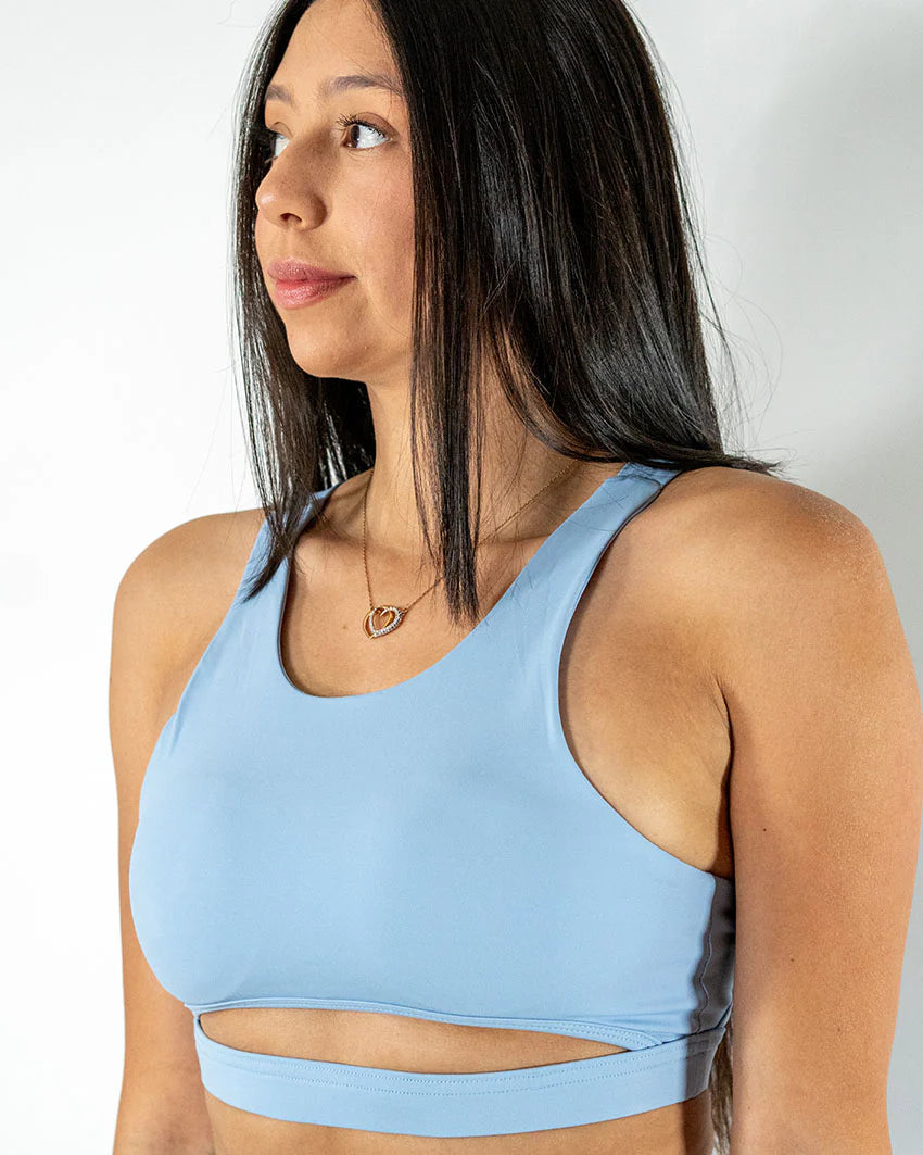 Iron Pulse Stratos Double Strap Bra (Blue) *FINAL SALE* Full Support Bra