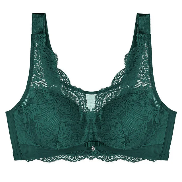 Lace Bra Plus Size Women Wireless Sexy Lace Elegant Silk Bra