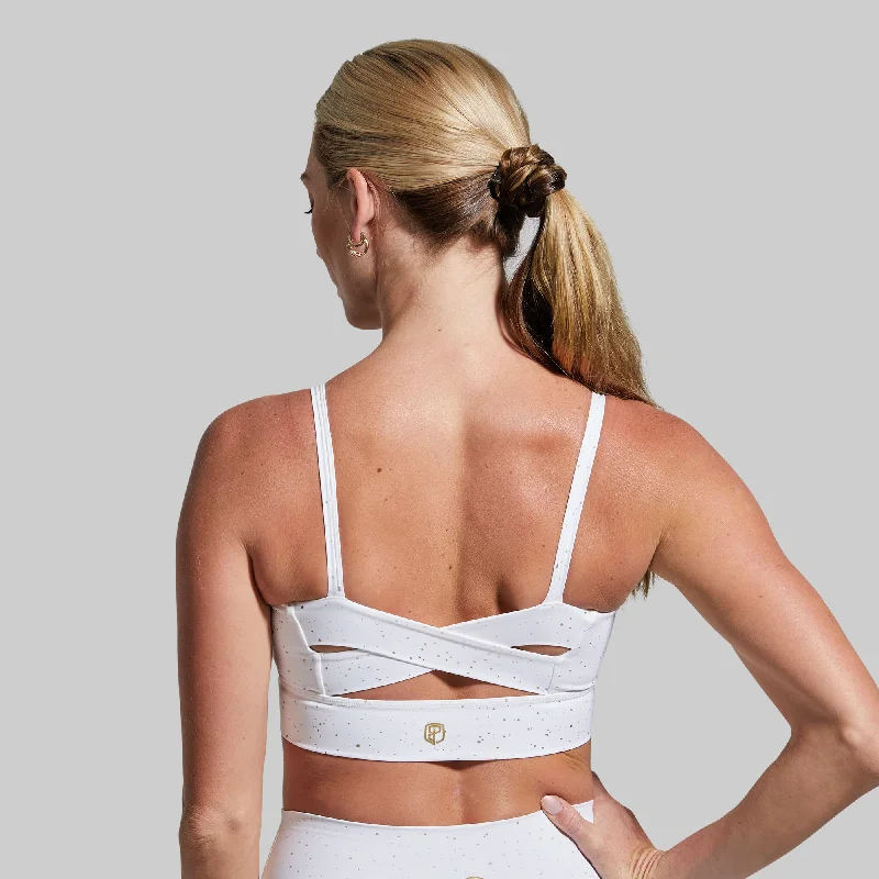 Radiance Sports Bra (White Gold) Stylish Strapless Bra