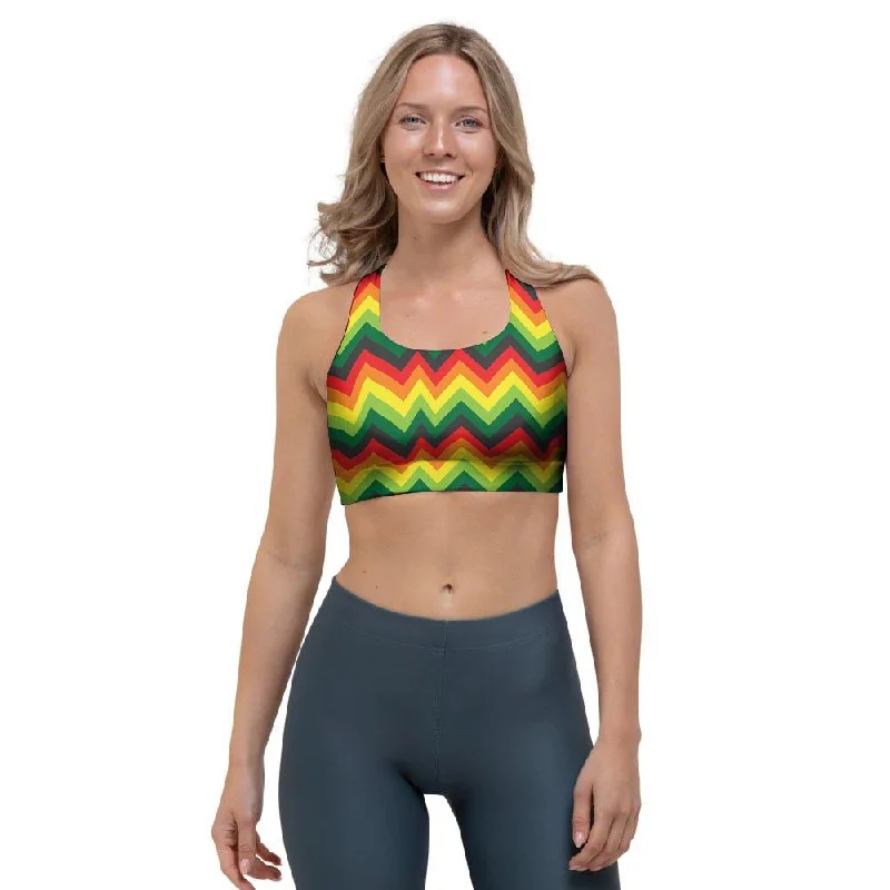 Rasta Jamaica Reggae Sports Bra Daily Comfort Bra