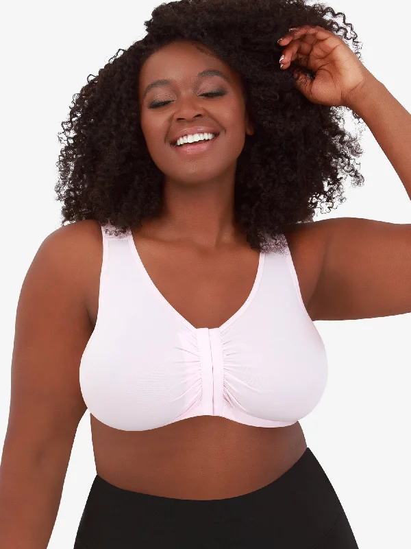 The Laurel - Seamless Comfort Front-Closure Bra Stretchy Full Coverage