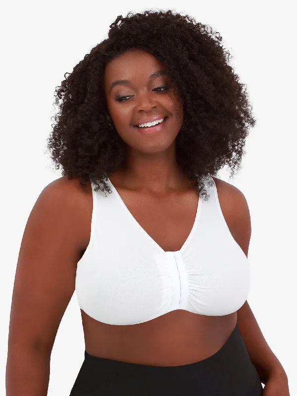 The Laurel - Seamless Comfort Front-Closure Bra Soft Mesh Bra