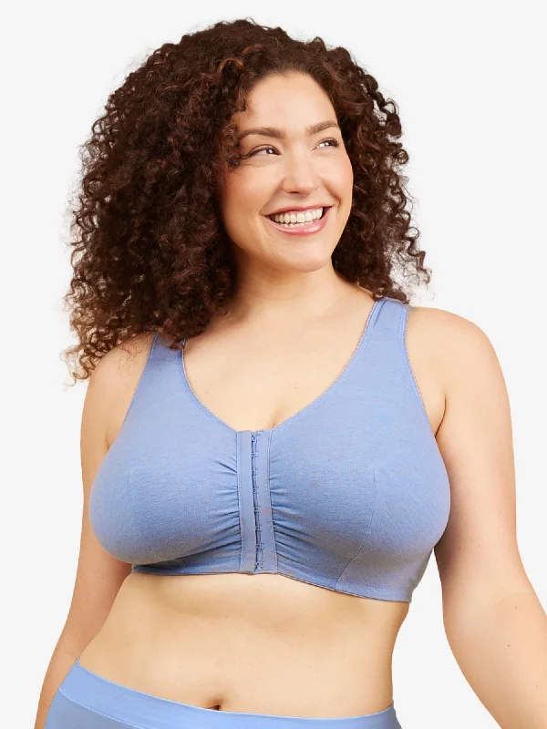 The Meryl - Cotton Front-Closure Comfort & Sleep Bra High Support Sports Bra