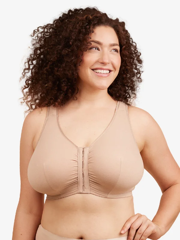 The Meryl - Cotton Front-Closure Comfort & Sleep Bra Sexy Lace Bralette