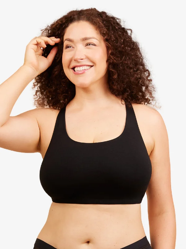 The Serena - Cotton Wirefree Sports Bra Wireless Push-Up Bra