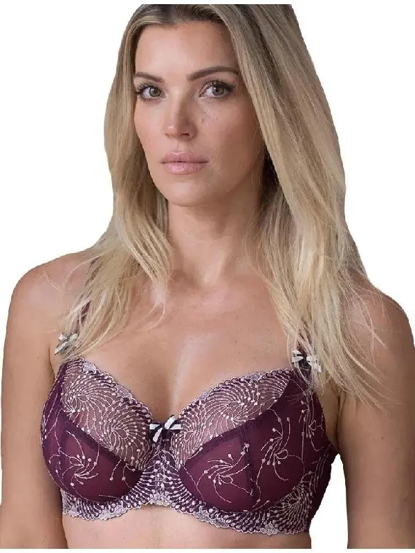 Blossom Lilac Nicole See-Thru Bra Push-Up Bra Set