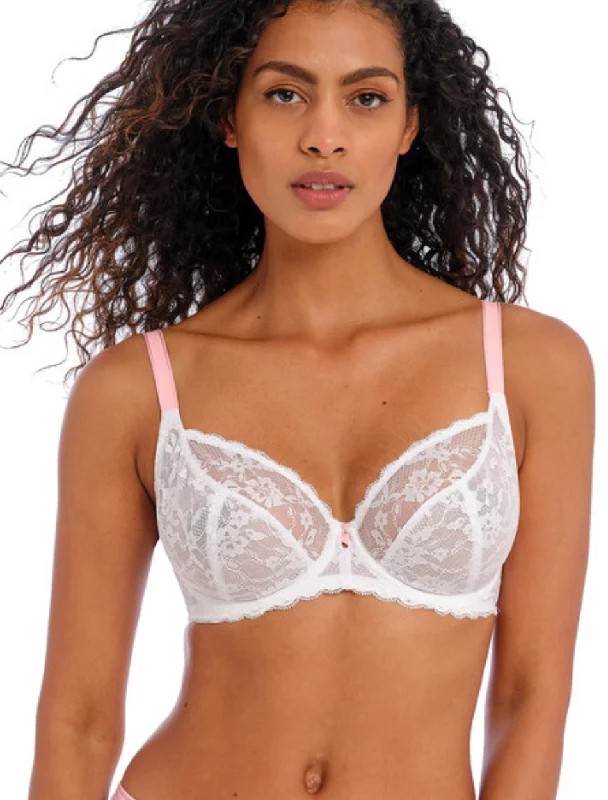 Freya Offbeat Underwire Side Support Bra, White | White Freya Offbeat Comfortable Fit Bralette Freya Offbeat Underwire Side Support Bra, White | White Freya Offbeat Comfortable Fit Bralette