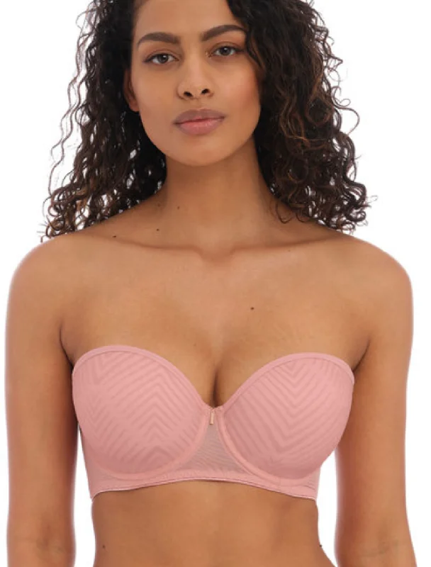 Freya Tailored Underwire Strapless Molded Bra, Ash Rose | Pink Strapless Bra by Freya Smooth Stretch Bra Freya Tailored Underwire Strapless Molded Bra, Ash Rose | Pink Strapless Bra by Freya Smooth Stretch Bra