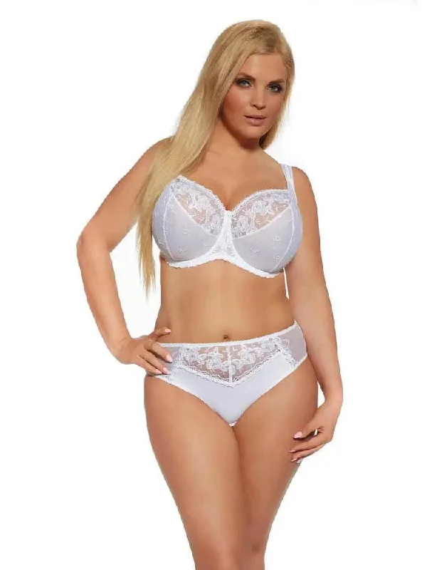 White Brilliant Soft Cup Bra in bands 30 through 42 Soft Strapless Bra