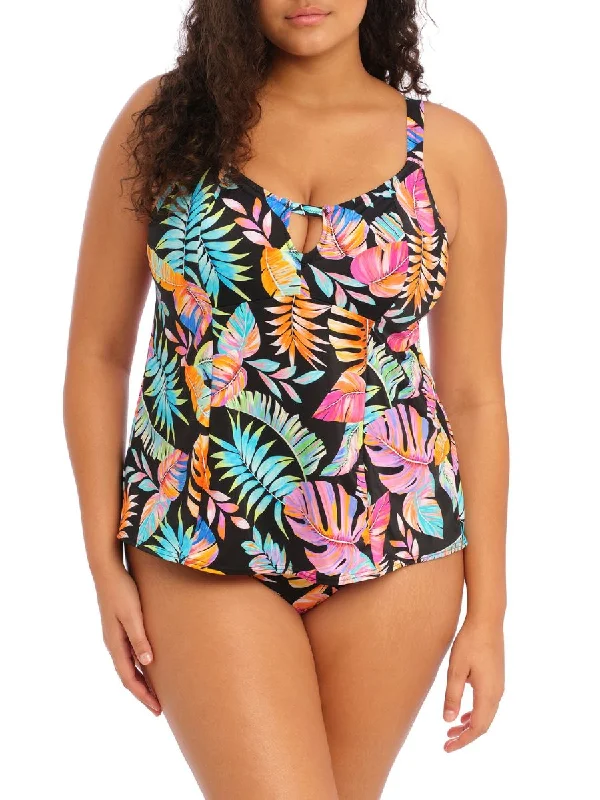 Tropical Falls Tankini Top Plus-Size Bikini Set