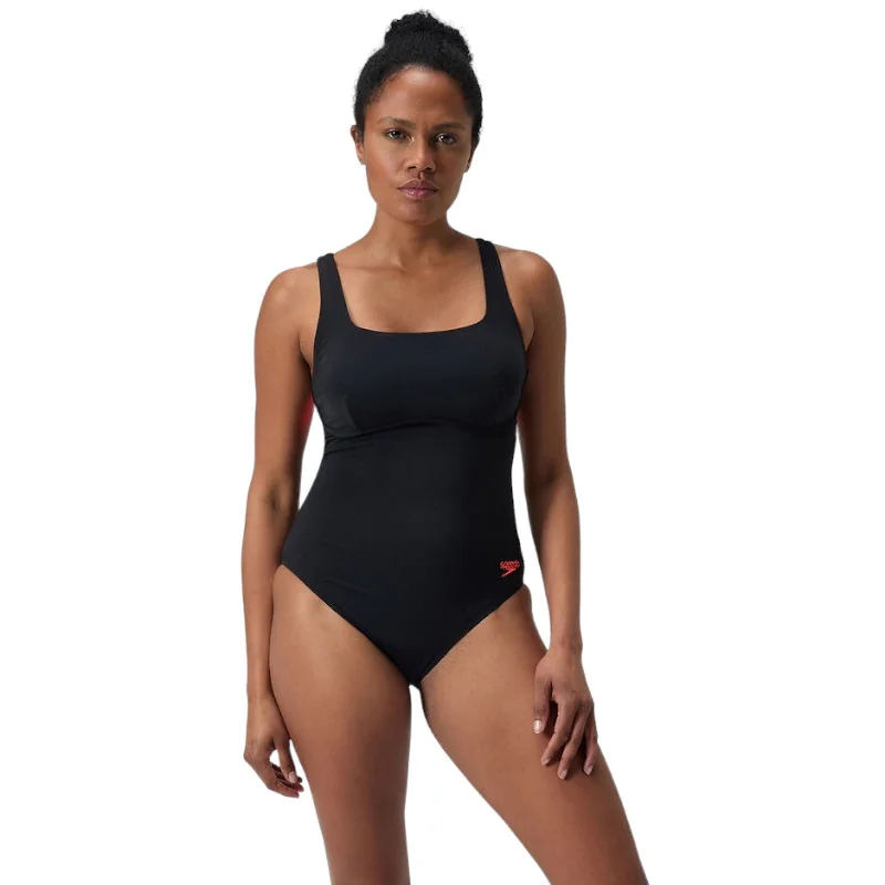 Speedo Flex Band Built in Bra Womens Swimsuit Chic Swimsuit Cover-Up