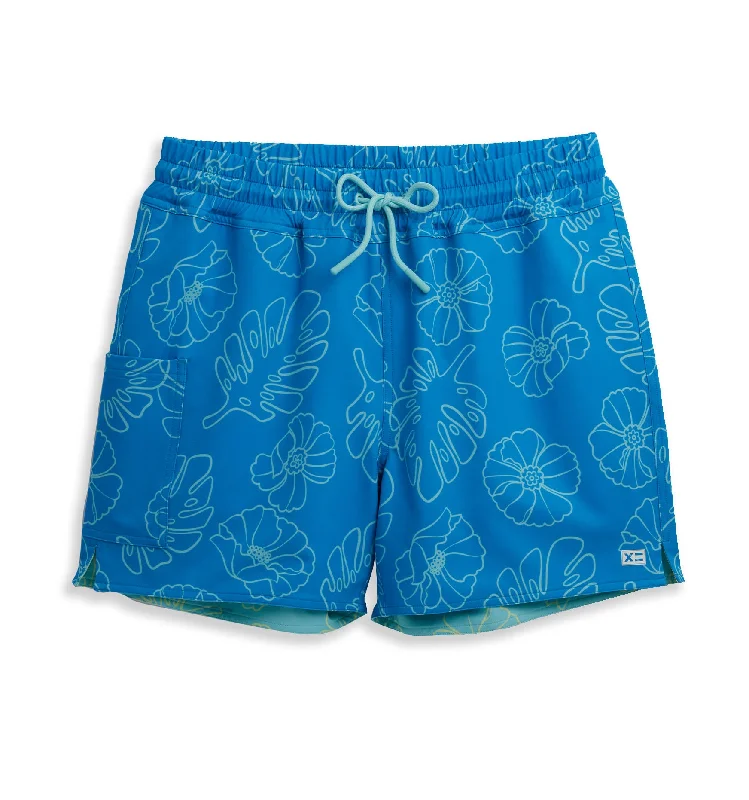 Swim 5" Reversible Board Short - Keep Palm Elegant Swimsuit Bottoms