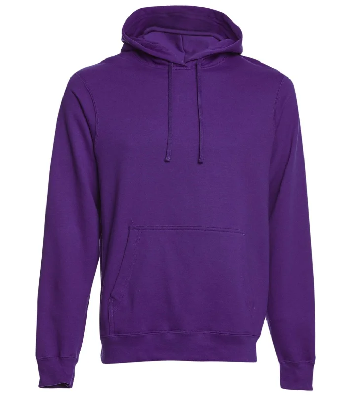 SwimOutlet Unisex Fan Favorite Fleece Pullover Hooded Sweatshirt Team Purple High-Waisted Swim Bottoms