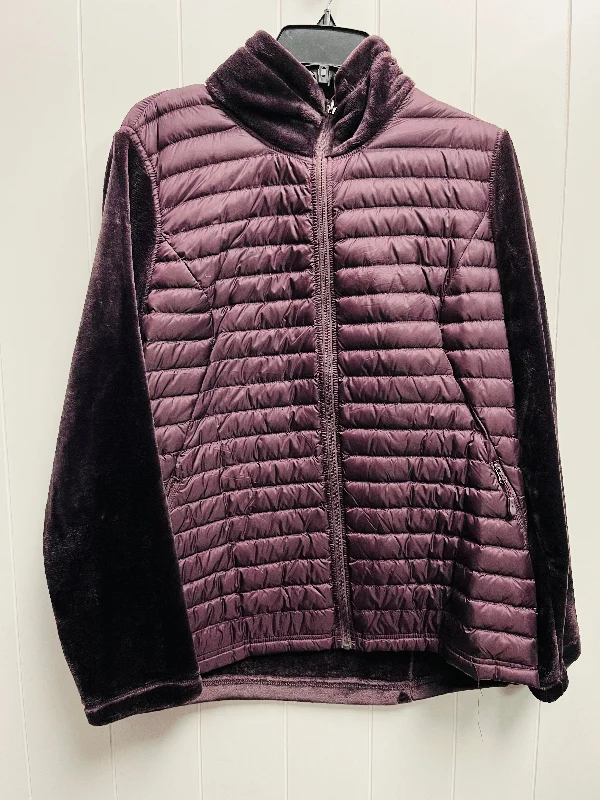 Jacket Puffer & Quilted By 32 Degrees In Purple, Size: Xl Striped Jacket Polka Dot Jacket Floral Jacket