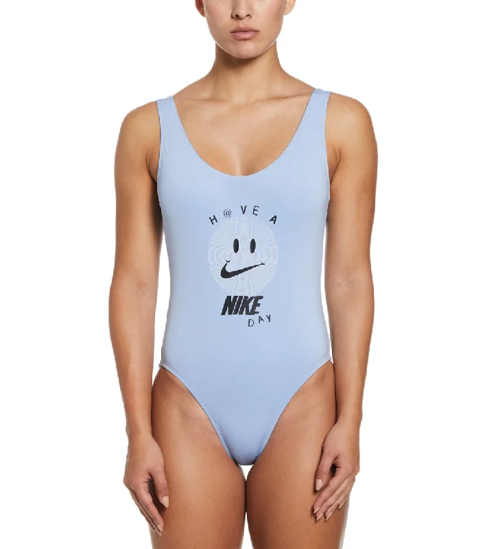 Nike Women's U Back One Piece Swimsuit Cobalt Bliss Summer Ready Swimsuit