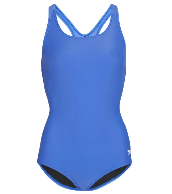 Speedo Women's Chlorine Resistant Ultraback One Piece Swimsuit Hyper Blue Elegant Swim Dress Speedo Women's Chlorine Resistant Ultraback One Piece Swimsuit Hyper Blue Elegant Swim Dress