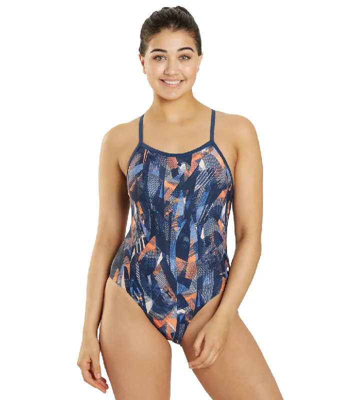 Sporti Catalyst Thin Strap One Piece Swimsuit (22-44) Navy/Orange Swimsuit with Skirt Sporti Catalyst Thin Strap One Piece Swimsuit (22-44) Navy/Orange Swimsuit with Skirt