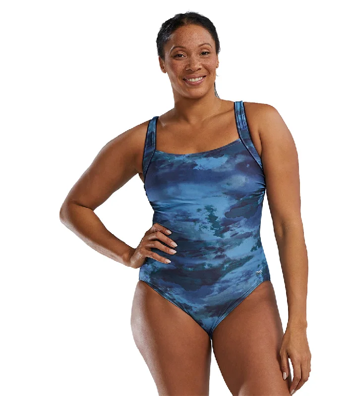 TYR Active Women's Asperus Square Neck Controlfit Durafast Elite One Piece Swimsuit Lace Back Bikini TYR Active Women's Asperus Square Neck Controlfit Durafast Elite One Piece Swimsuit Lace Back Bikini