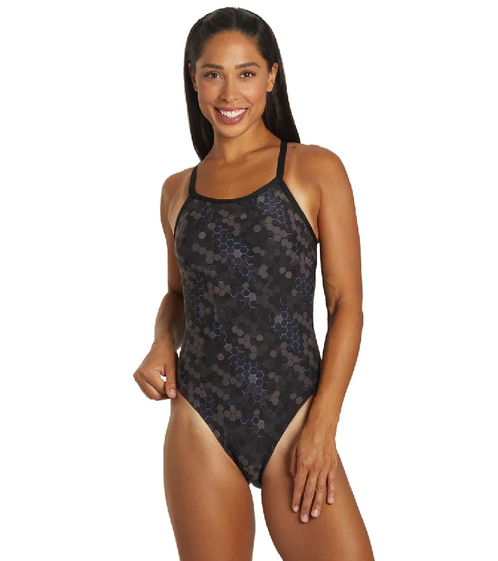 TYR Women's Carbon Hexa Diamond Controlfit One Piece Swimsuit Tropical Print One-Piece TYR Women's Carbon Hexa Diamond Controlfit One Piece Swimsuit Tropical Print One-Piece