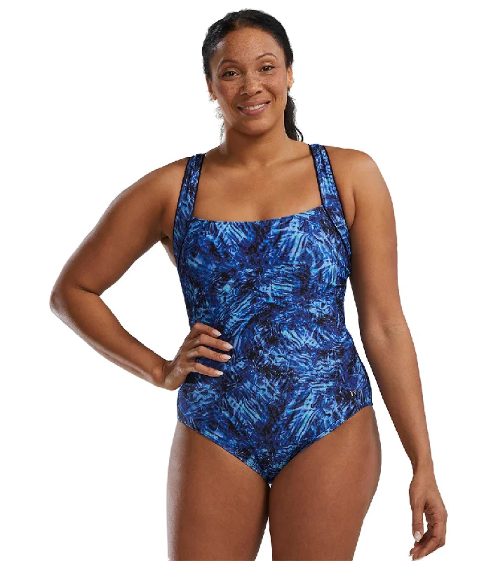 TYR Women's Expression Durafast Elite Square Neck Controlfit Chlorine Proof One Piece Swimsuit Sleek Full Coverage TYR Women's Expression Durafast Elite Square Neck Controlfit Chlorine Proof One Piece Swimsuit Sleek Full Coverage