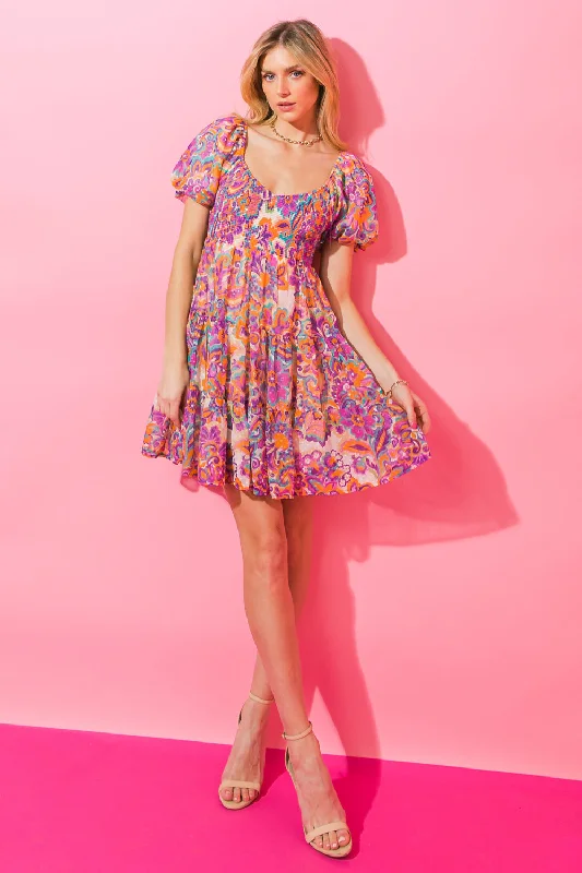 START OF SOMETHING WOVEN MINI DRESS Trendy Crossover Mini Dress