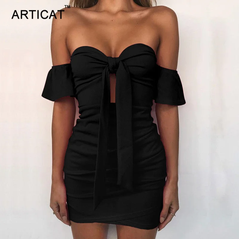 Off Shoulder Strapless Sexy Ruched Summer Dress Women Bow Knot Backless Mini Dress Short Sleeve Bodycon Bandage Dresses Classic Shift Mini Dress Off Shoulder Strapless Sexy Ruched Summer Dress Women Bow Knot Backless Mini Dress Short Sleeve Bodycon Bandage Dresses Classic Shift Mini Dress