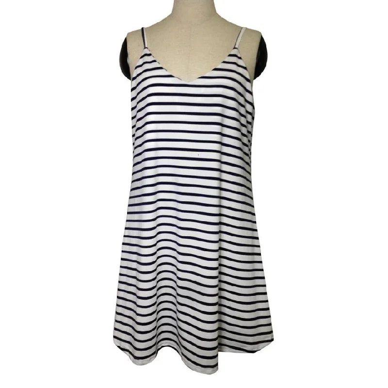 Summer Dress Sleeveless Striped Loose Mini Dress Beach Party Casual Sundress plus size tunic vestidos de fiesta Comfortable Zip-Up Mini Dress Summer Dress Sleeveless Striped Loose Mini Dress Beach Party Casual Sundress plus size tunic vestidos de fiesta Comfortable Zip-Up Mini Dress