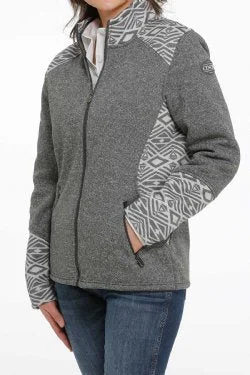 CINCH WOMEN'S GREY AZTEC SWEATER KNIT JACKET Satin Jacket Silk Jacket Chiffon Jacket CINCH WOMEN'S GREY AZTEC SWEATER KNIT JACKET Satin Jacket Silk Jacket Chiffon Jacket