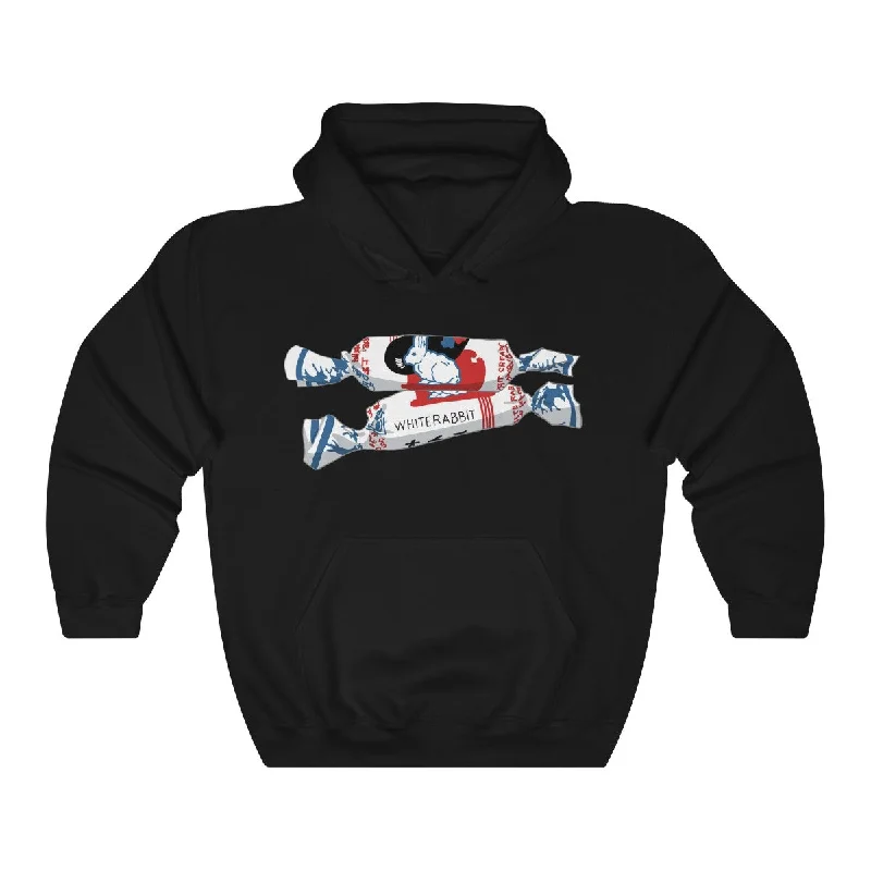 White Rabbit Unisex Heavy Blend™ Hooded Sweatshirt Cotton Hoodie Fleece Lining Warmth White Rabbit Unisex Heavy Blend™ Hooded Sweatshirt Cotton Hoodie Fleece Lining Warmth