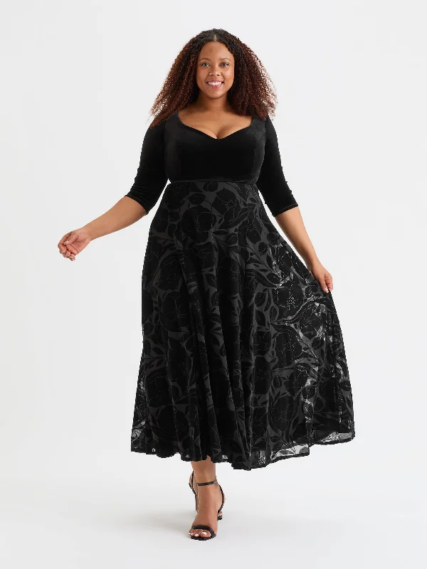 Black Velvet 2-in-1 with Flock Skirt lightweight skirt design