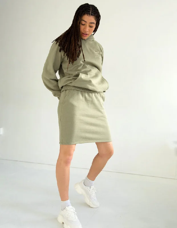 DRAWSTRING SWEAT SKIRT wool skirt breathable