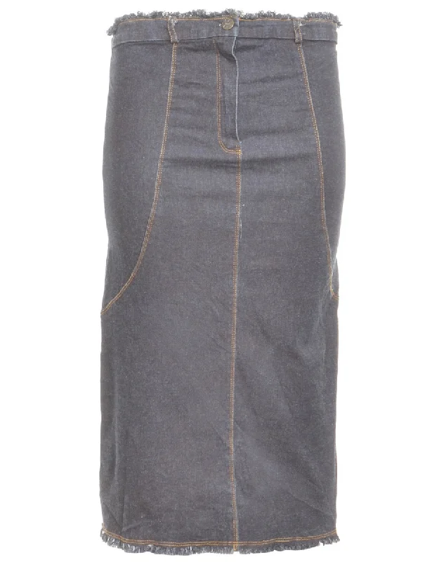 Indigo Denim Skirt - M boho skirt vibe