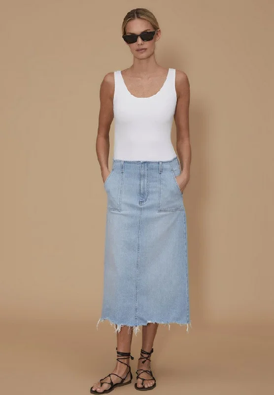 Le jean Jocelyn Skirt - Field of Dreams high waist skirt