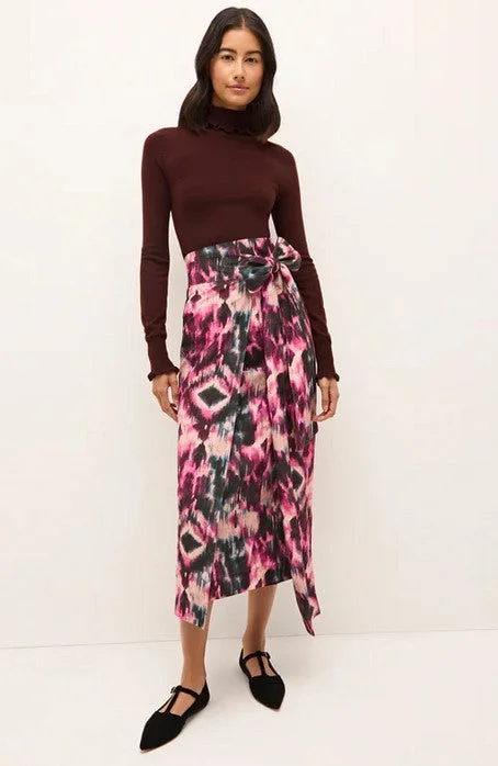 Marie Oliver Georgina Skirt - Parides leather skirt bold