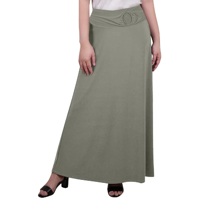 NY Collection Womens Petites Jersey Long Maxi Skirt lace skirt intricate