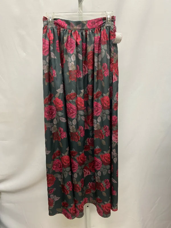 Size S Floral Skirt a-line skirt cut