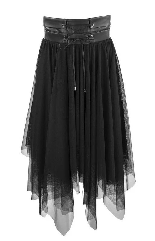 Theo Penelope Tulle Skirt - Black vintage skirt charm