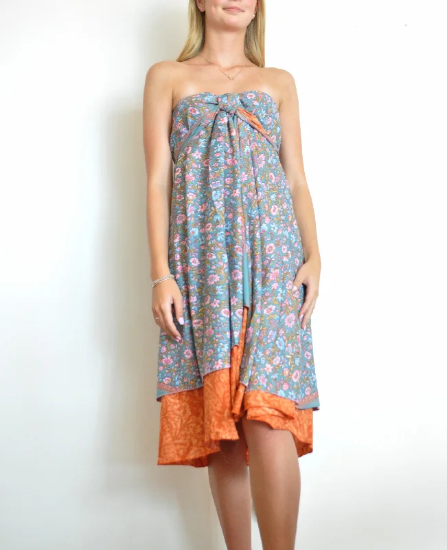Long Multi Wear Skirt (straight hem) - Eco Couture - Wholesale velvet skirt plush