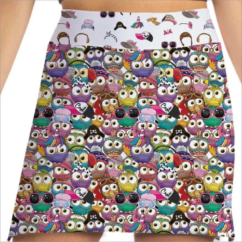 Skort Obsession Who Gives a Hoot Skort 17" relaxed fit skirt
